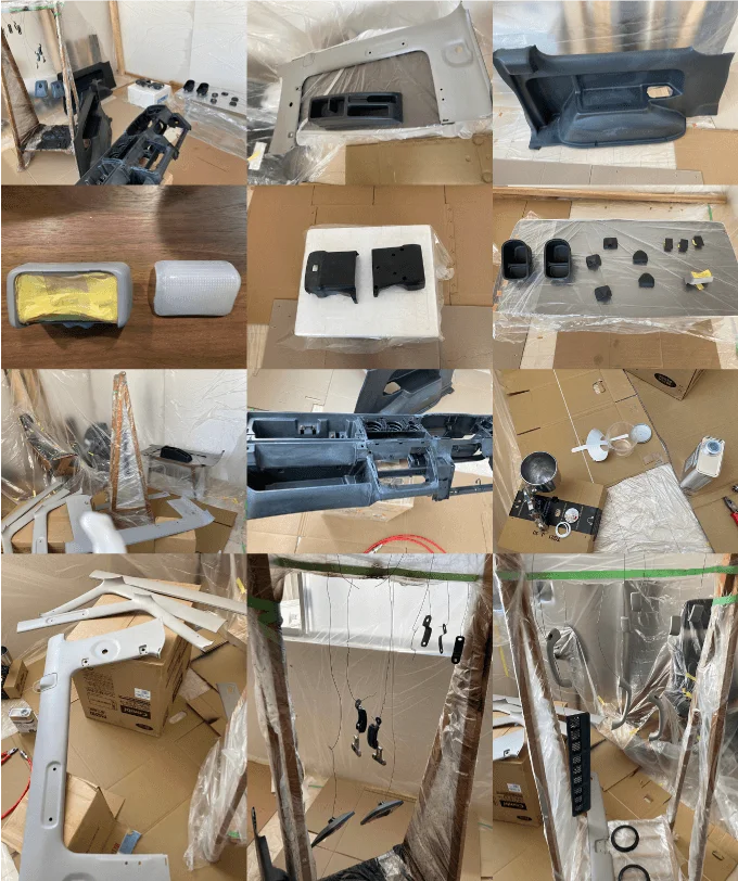 ジムニー Jimny JA11 JA12 JA22 JB32 インナーパネル インパネ 塗装 方法 簡単 解説 お洒落 インパネ ミッチャクロン ジムスタ