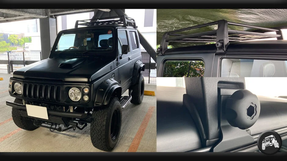 ジムニー Jimny JA11 JA12 JA22 JB32 ルーフキャリア 取り付け 方法 ジムスタ