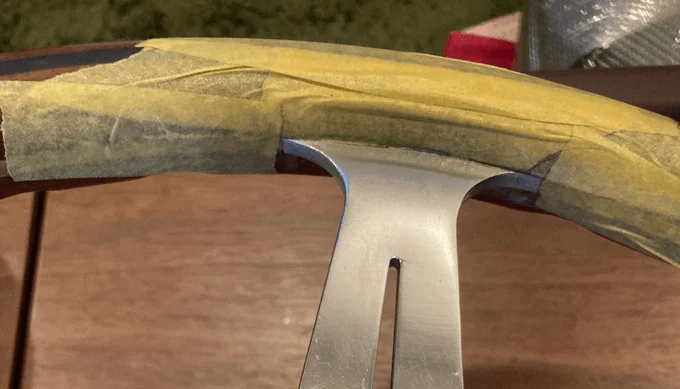 ジムニー ナルディ ウッドステアリング スポーク 研磨 マスキング 保護