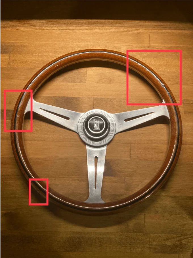 ジムニー ナルディ ウッドステアリング リペア 傷 消す 方法