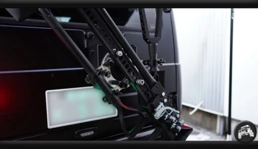 ジムニーの背面ジャッキ＋シャベル取り付け編