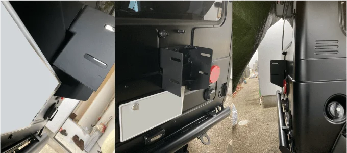 ジムニー スペアタイヤブラケット 取り付け 固定