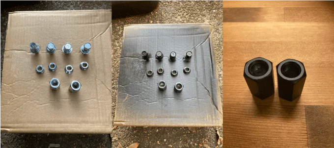 ジムニー スペアタイヤブラケット ボルト 塗装