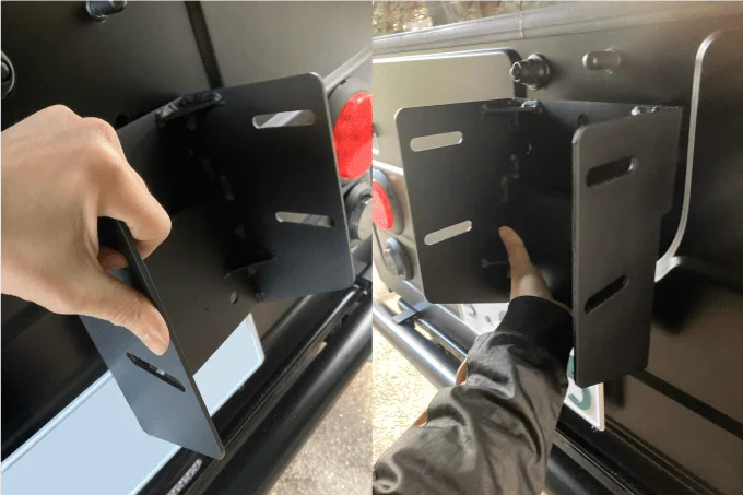 ジムニー スペアタイヤブラケット 取り付け ナンバープレート 干渉