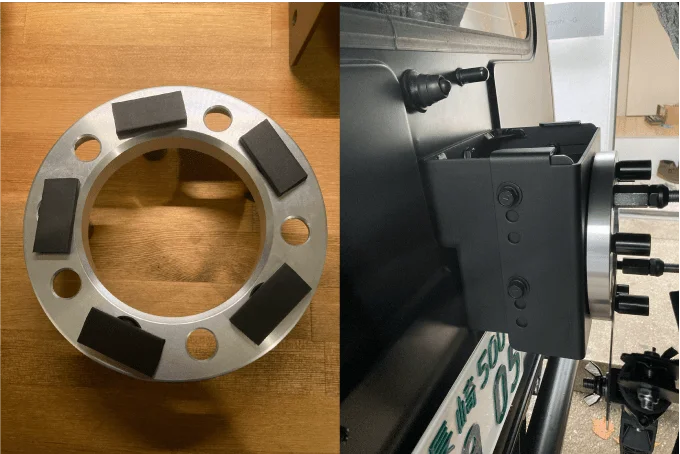 ジムニー スペアタイヤブラケット 取り付け ホイールスペーサー 固定