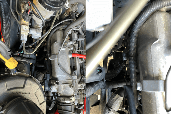 ジムニー セルモーター スターターモーター 交換 方法エンジンルーム 場所