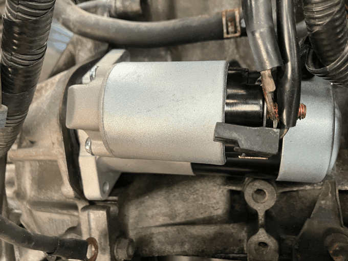 ジムニー スターターモーター リビルト 交換 取り付け