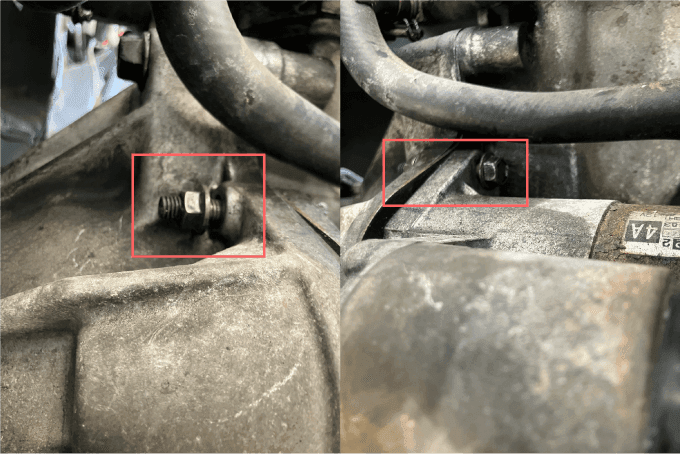 ジムニー スターターモーター 交換 取り外し 方法