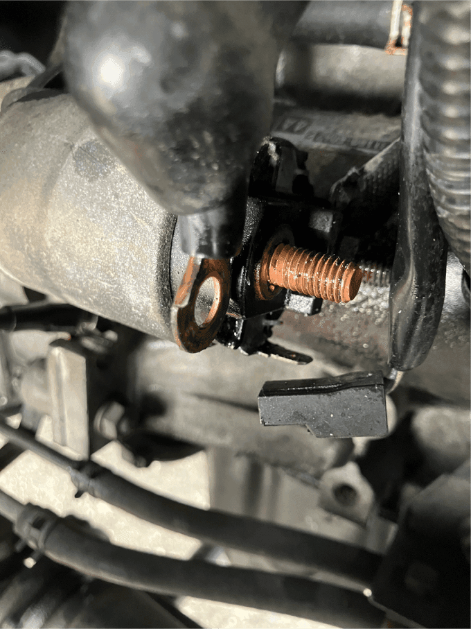 ジムニー スターターモーター 交換 方法配線 取り外し