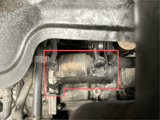 ジムニー セルモーター スターターモーター リビルト 場所 目視